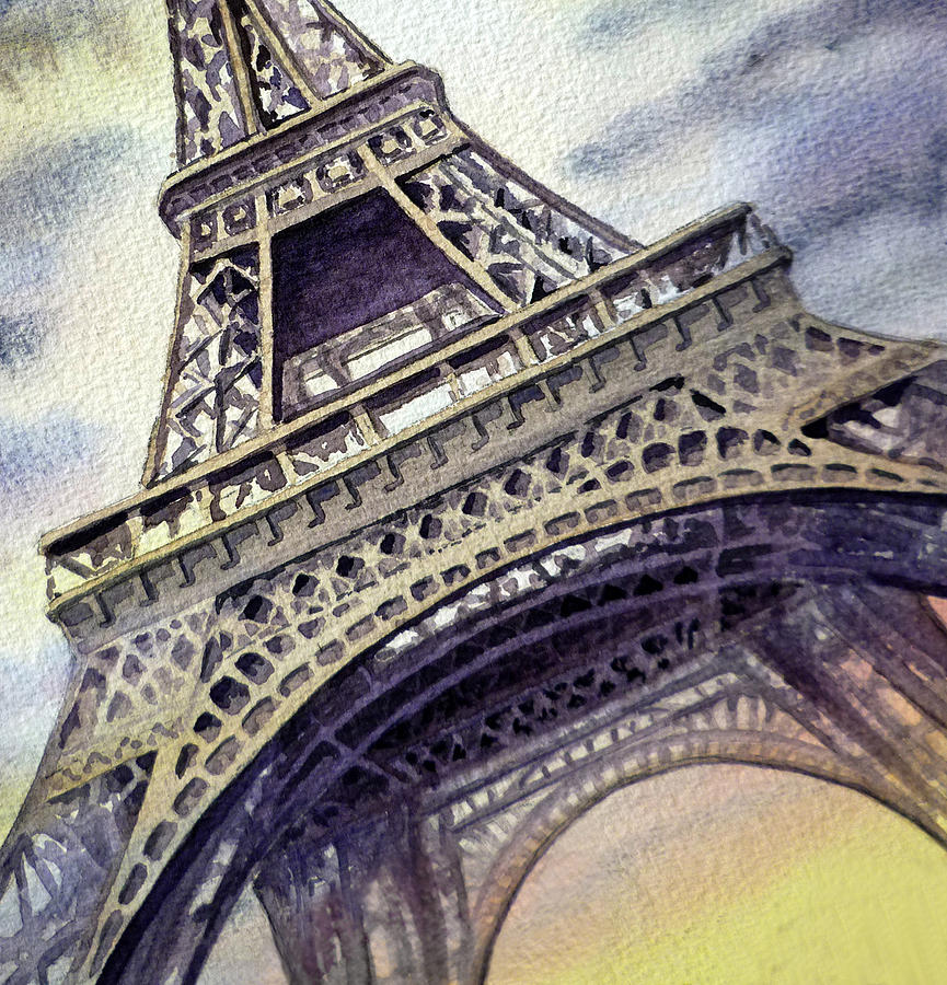 The Eiffel Tower  #7 Painting by Irina Sztukowski