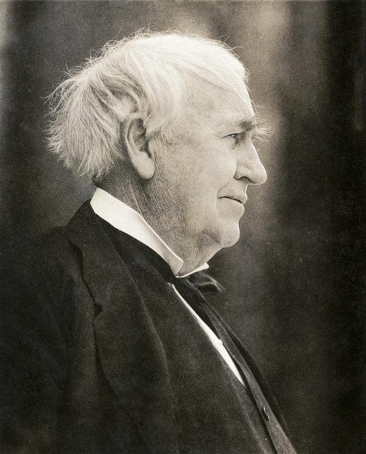 Portrait Photograph - Thomas Edison, Us Inventor #4 by Humanities & Social Sciences Librarynew York Public Library