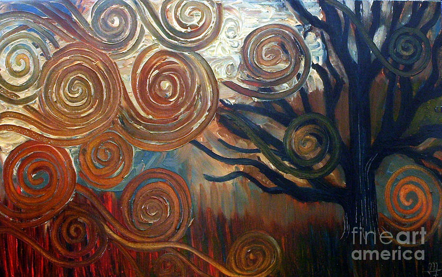 Untitled Tree #2 Painting by Monica Furlow