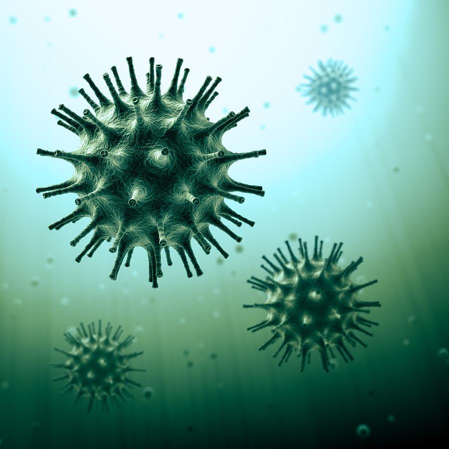 Virus Particles, Artwork #4 Digital Art by Andrzej Wojcicki