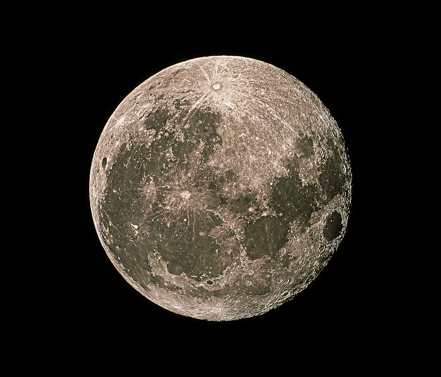 Waning Gibbous Moon #4 Photograph by Eckhard Slawik