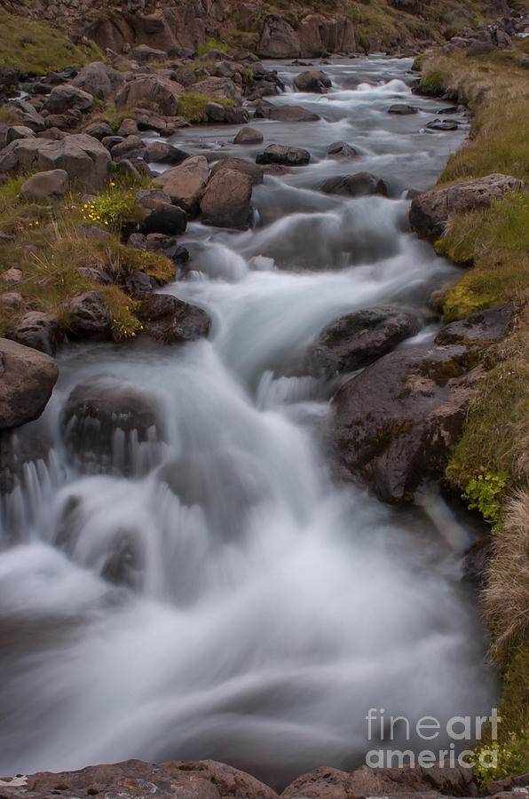 Waterfall Iceland #4 Photograph by Jorgen Norgaard