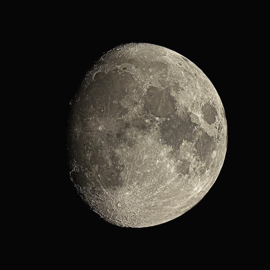 Waxing Gibbous Moon #4 Photograph by Eckhard Slawik