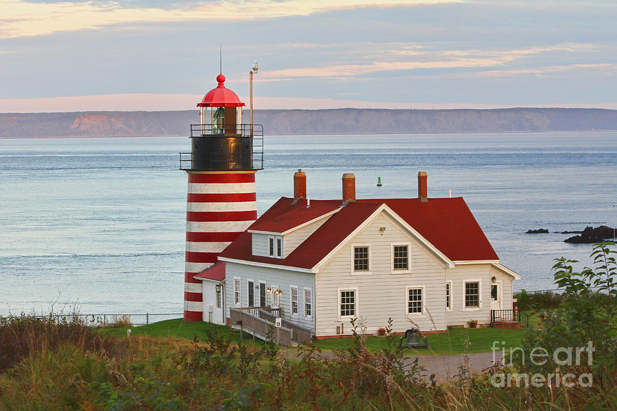 Sunset Photograph - West Quoddy Head Lighthouse #4 by Jack Schultz