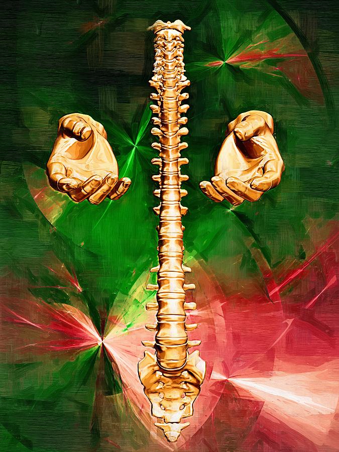Skeleton Digital Art - Healing Hands #40 by Joseph Ventura