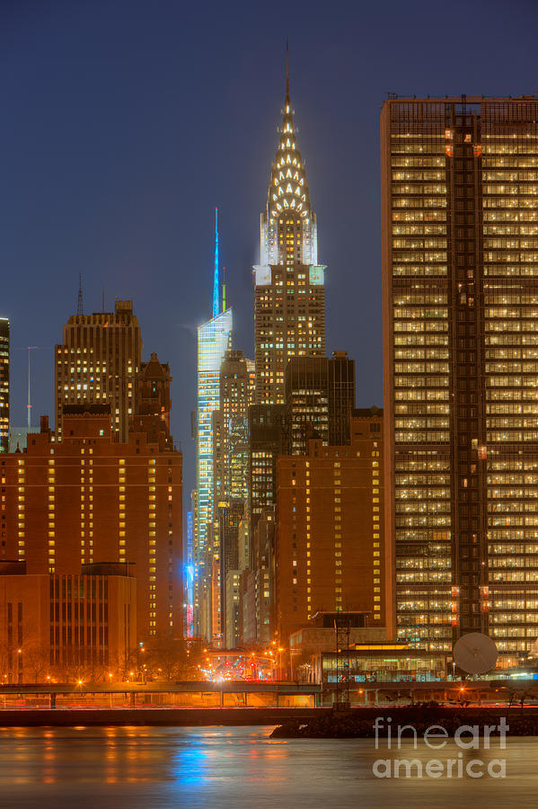 42nd Street Buildings at Twilight I Photograph by Clarence Holmes