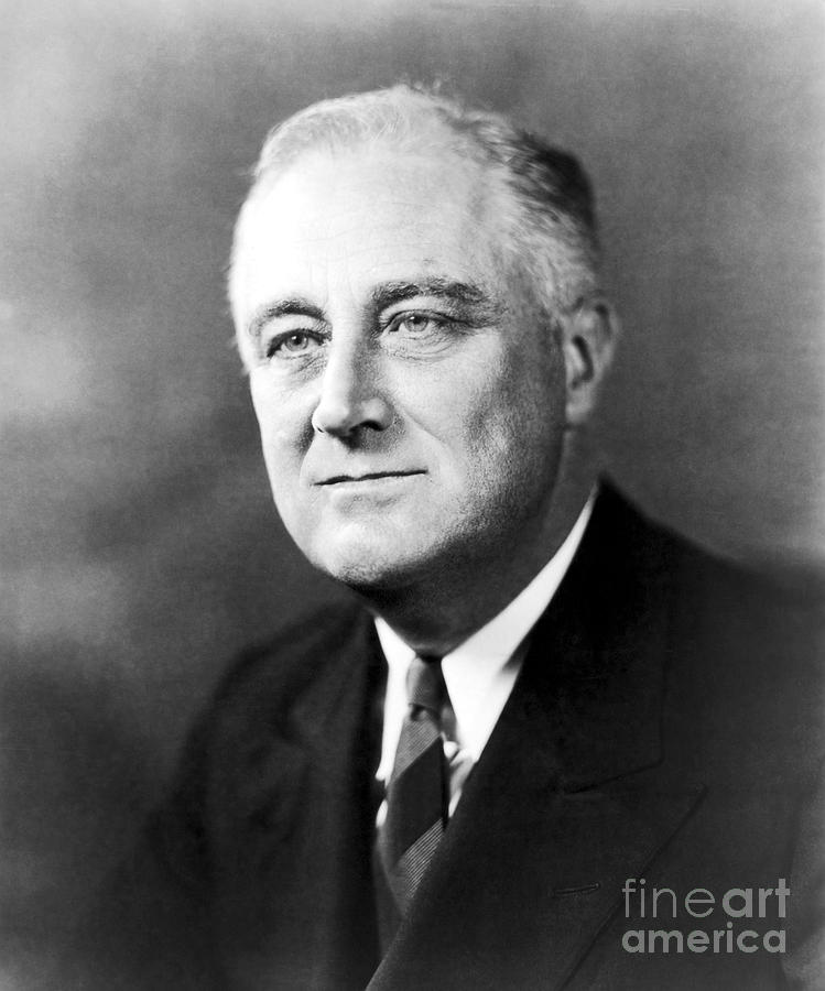 Portrait Photograph - Franklin D. Roosevelt #45 by Granger