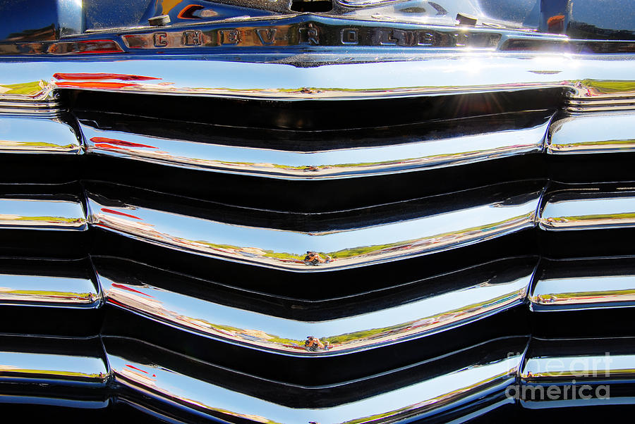48 Chevy Convertible Grill Photograph by Anthony Wilkening