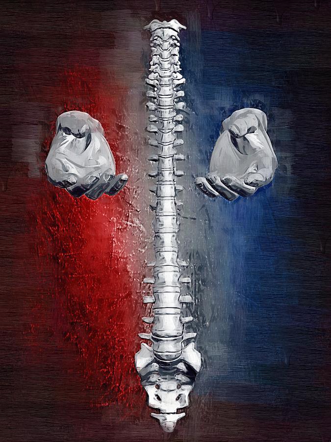 Skeleton Digital Art - Healing Hands #48 by Joseph Ventura