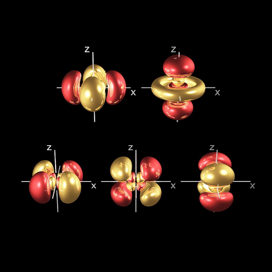 4d Electron Orbitals. is a photograph by Dr Mark J. Winter which was upload...