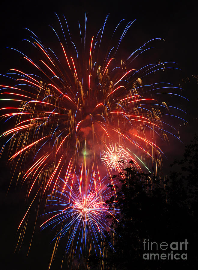 4th of July Fireworks Salt Lake City Utah Photograph by Gary Whitton