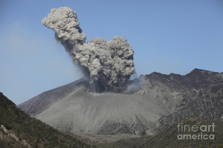 Ash Cloud Eruption From Sakurajima #5 Photograph by Richard Roscoe
