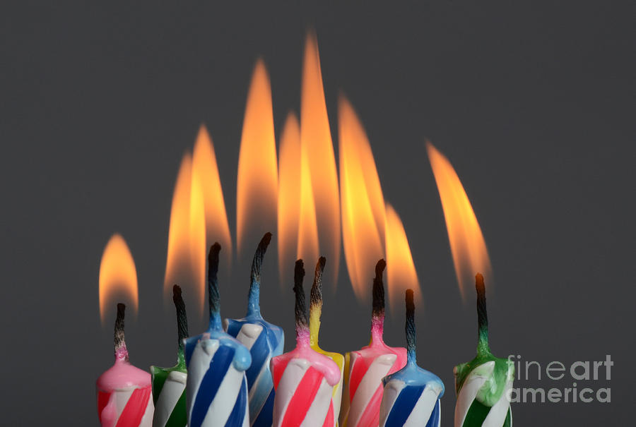 Birthday Candles #5 Photograph by Photo Researchers, Inc.