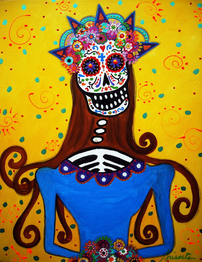 Skull Painting - Bride #5 by Pristine Cartera Turkus