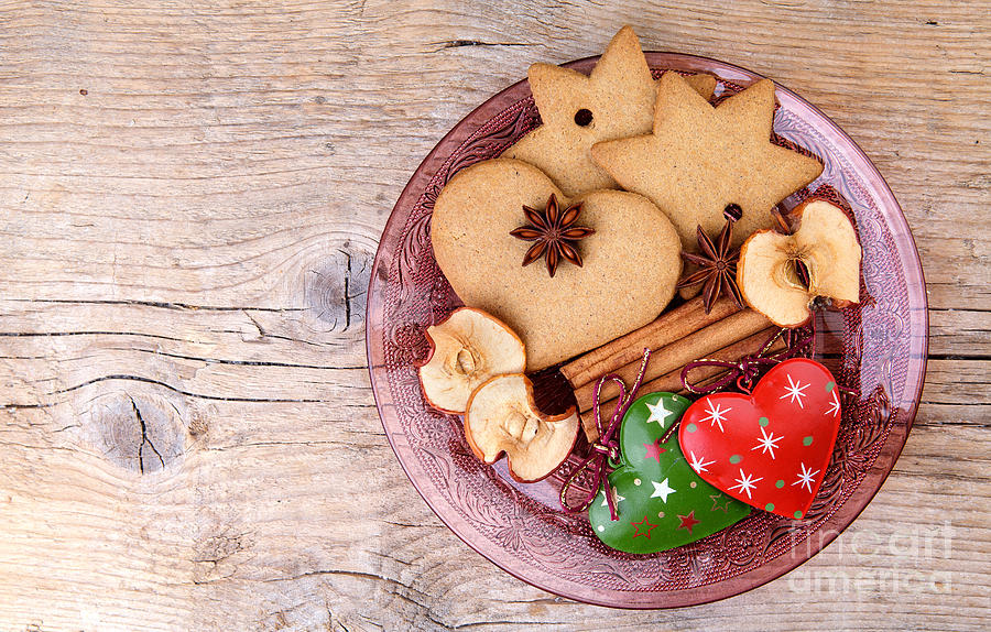 Bread Photograph - Christmas Gingerbread #5 by Nailia Schwarz