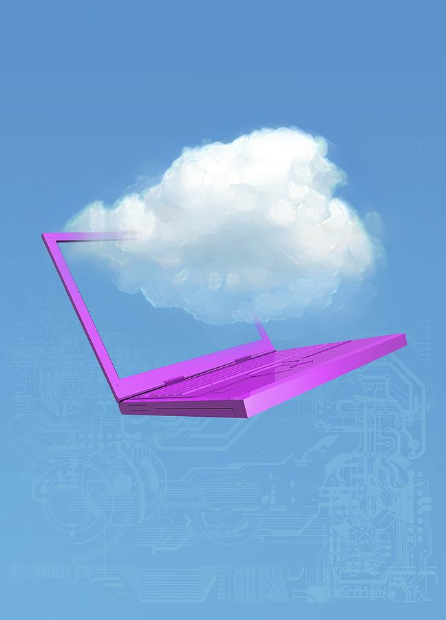 Cloud Computing, Conceptual Artwork #5 Digital Art by Victor Habbick Visions