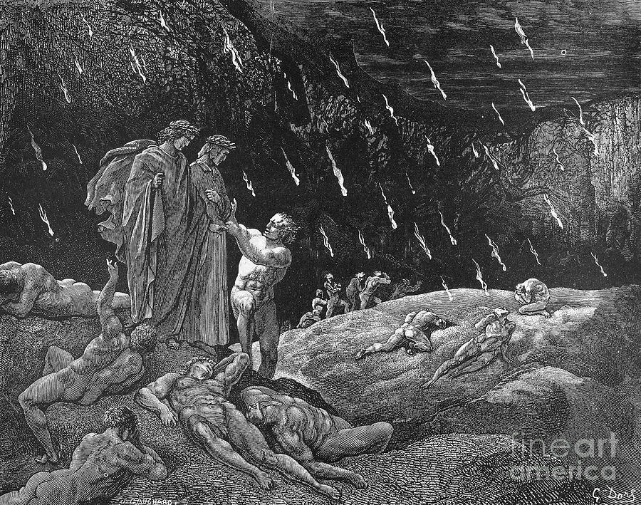 Dantes Inferno #6 Drawing by Gustave Dore