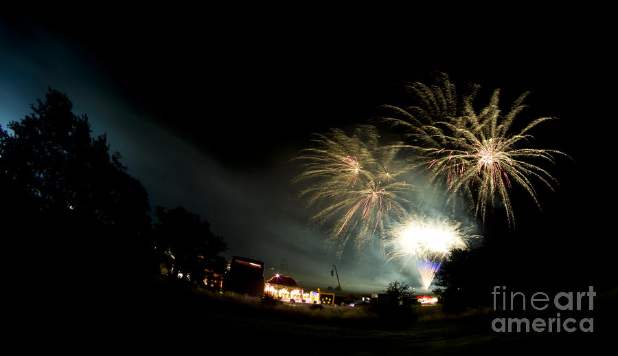 Independence Day Photograph - Fireworks #5 by Ang El