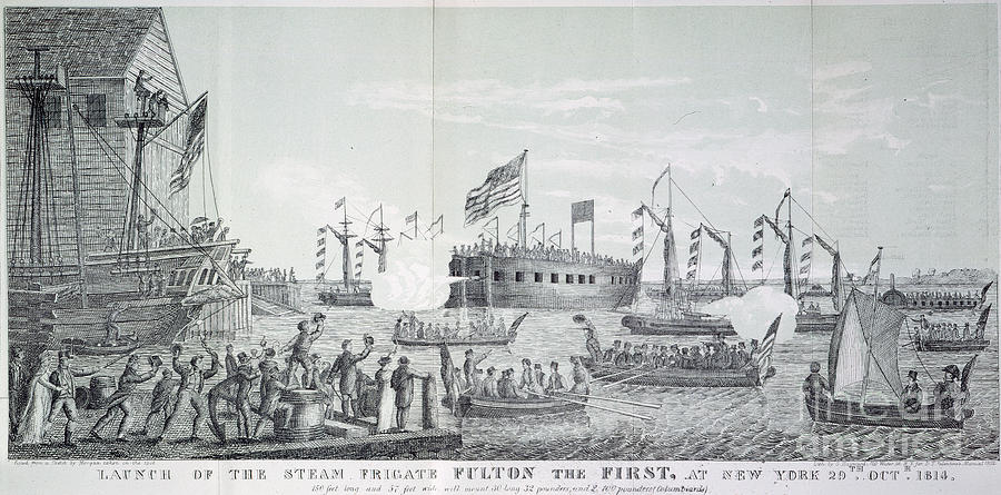 Fulton Steam Frigate, 1814 #5 Photograph by Granger