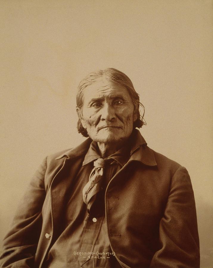 Native American Photograph - Geronimo 1829-1909, Chiricahua Apache #5 by Everett