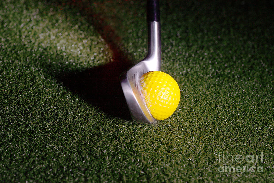 Golf Club Hitting Ball #5 Photograph by Ted Kinsman