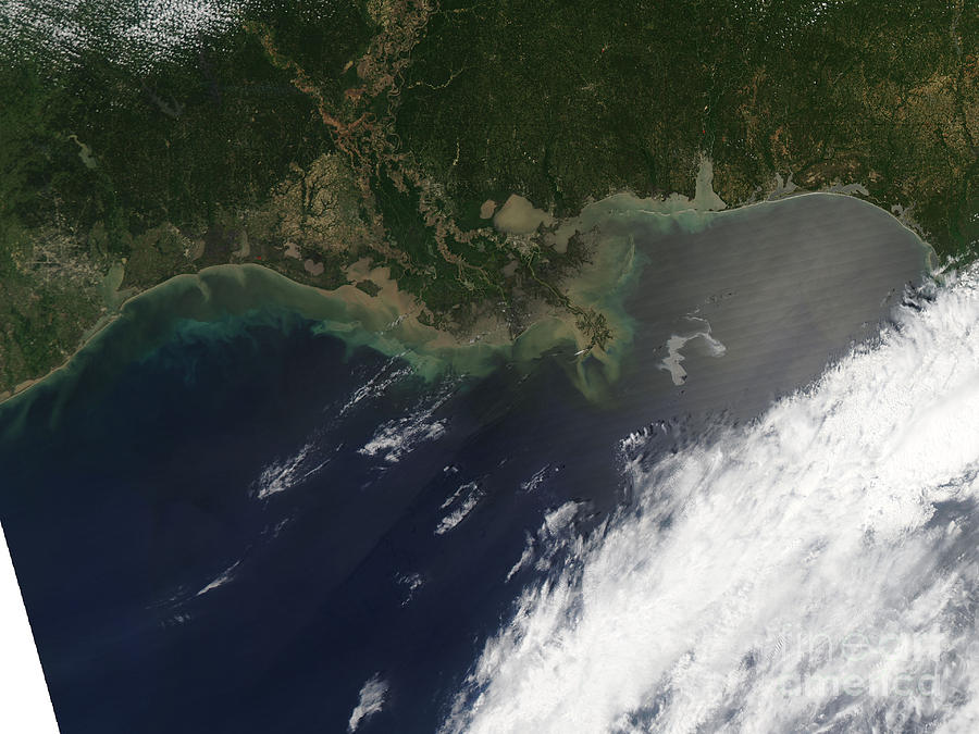 Gulf Oil Spill, April 2010 #5 Photograph by Nasa