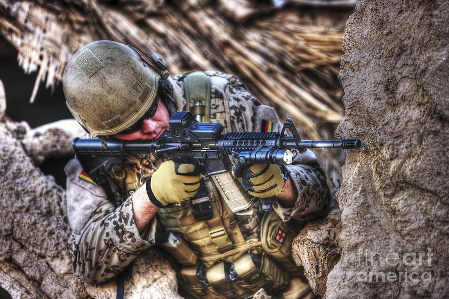 Hdr Image Of A German Army Soldier #5 Photograph by Terry Moore