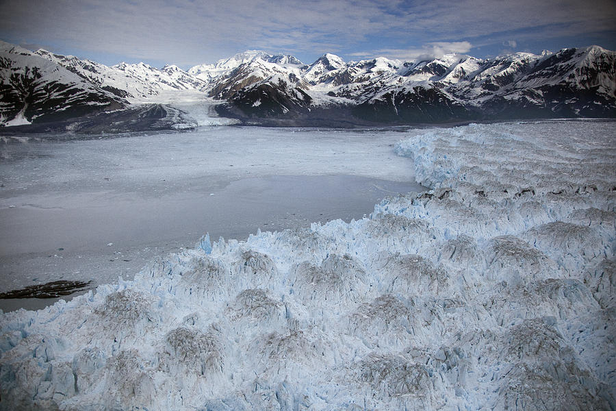 Hubbard Glacier Encroaching On Gilbert Point #3 Photograph by Matthias Breiter