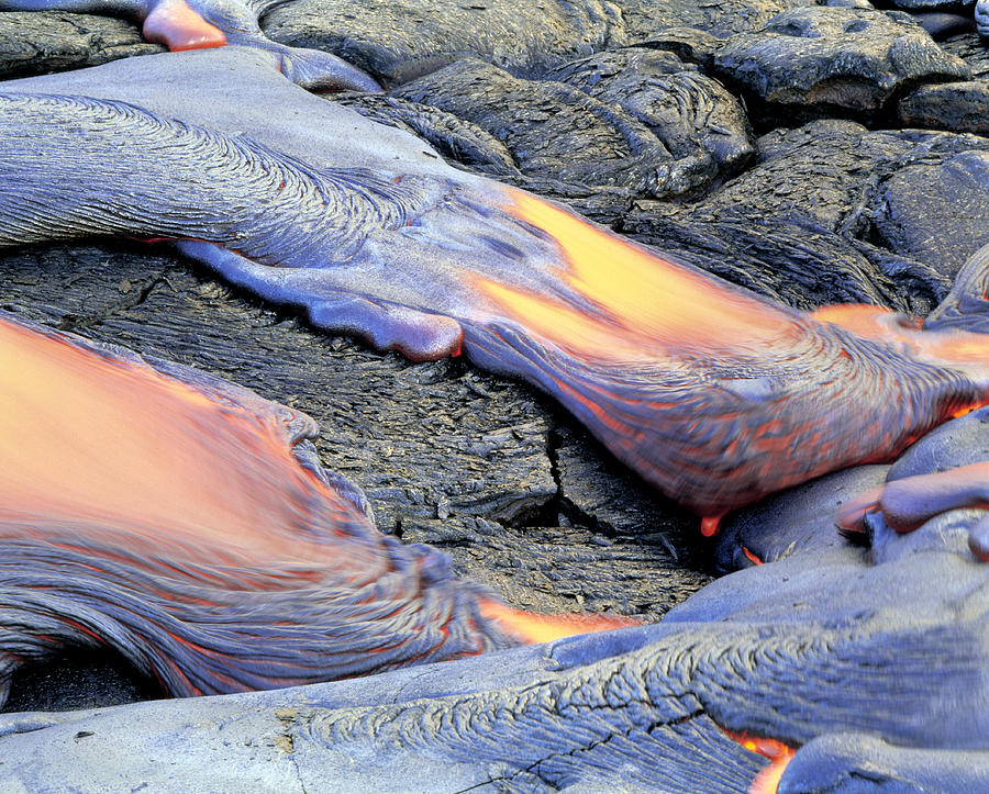Hawaii Volcanoes National Park Photograph - Lava Flow #5 by G. Brad Lewis