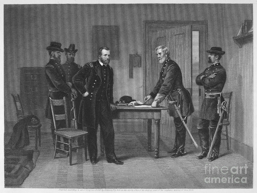 1865 Photograph - Lees Surrender, 1865 #5 by Granger
