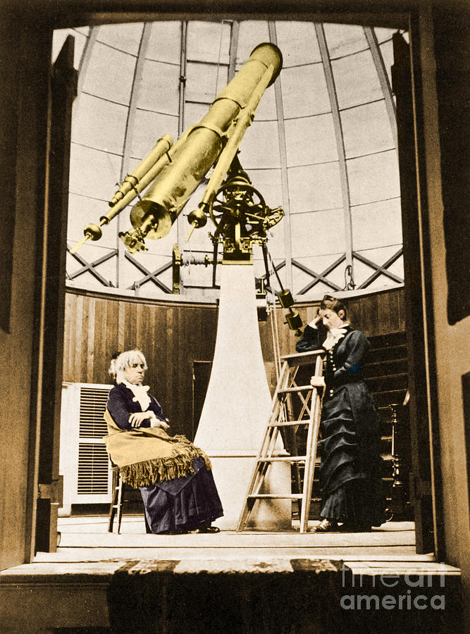 Telescope Photograph - Maria Mitchell American Astronomer #8 by Science Source