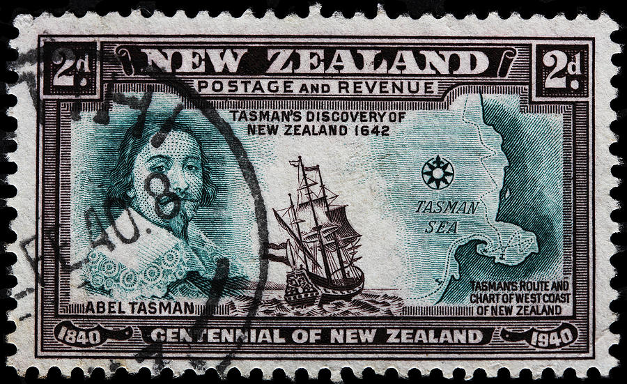 Old New Zealand Postage Stamp Photograph By James Hill Fine Art America