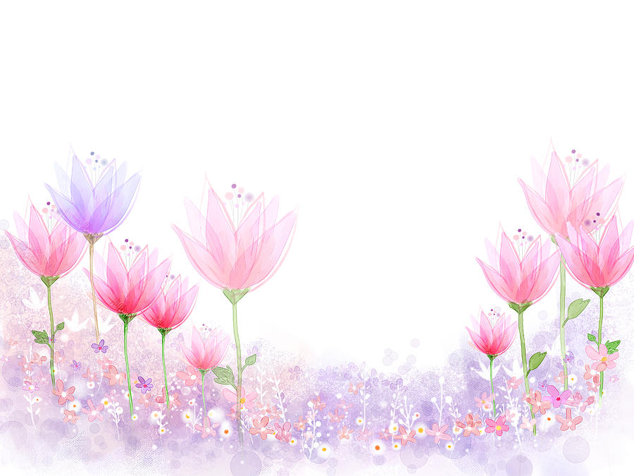 Peaceful Flower #5 Digital Art by Eastnine Inc.