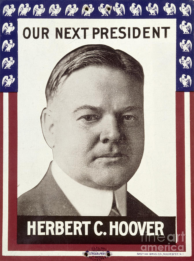 Portrait Photograph - Presidential Campaign, 1928 #5 by Granger