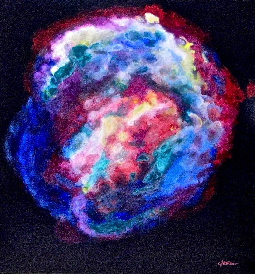 Space Painting - Remnants of Keplers Supernova #5 by Jim Ellis