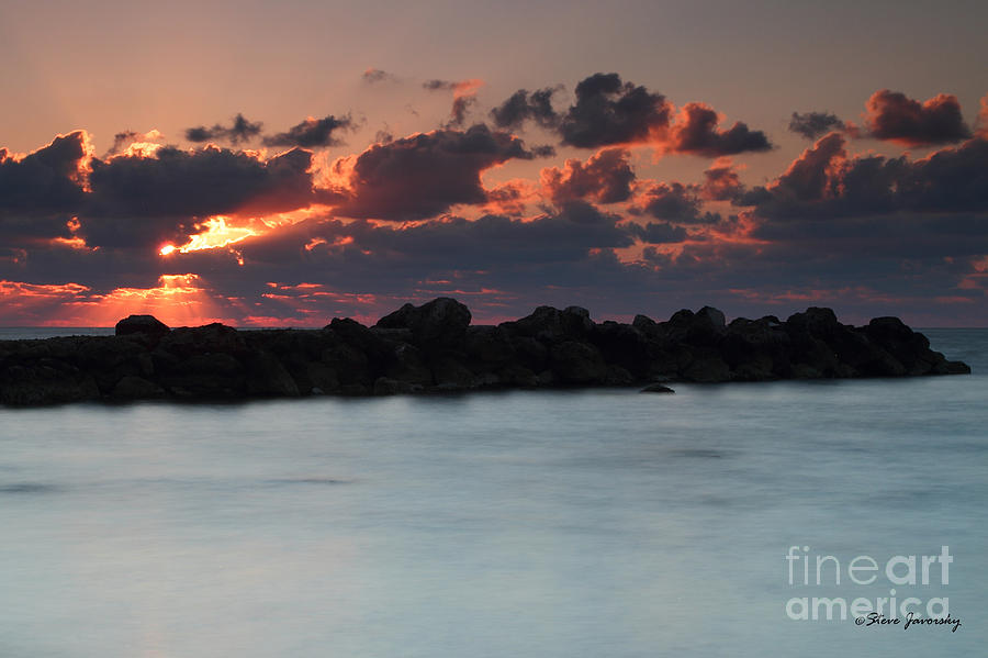 Sea Scape Sunrise #5 Photograph by Steve Javorsky