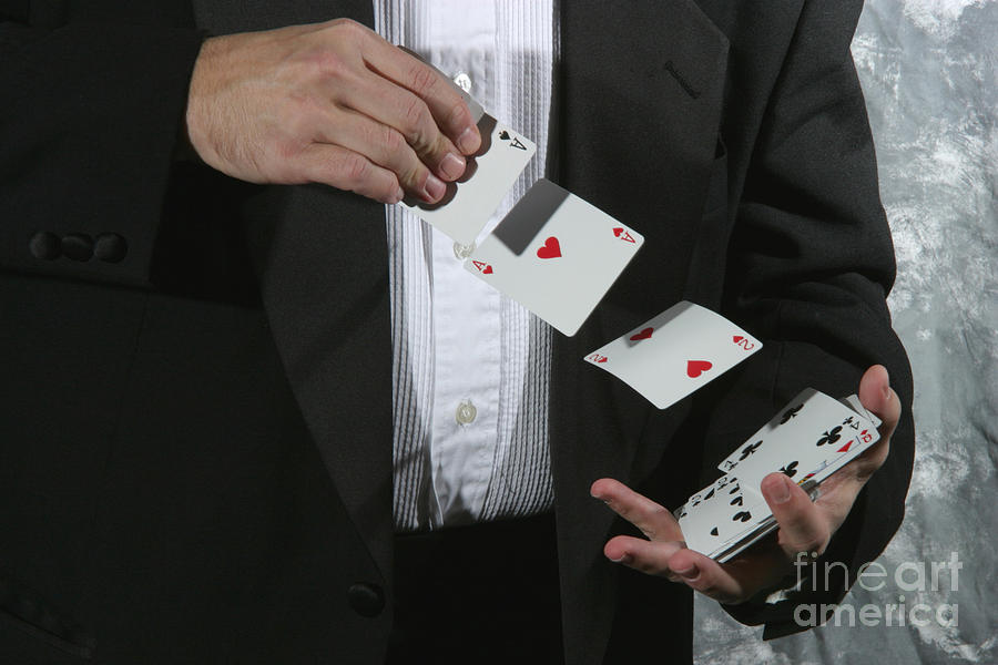 Shuffling Cards #5  by Ted Kinsman