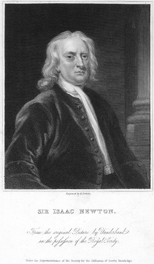 Sir Isaac Newton 1643 1727 Photograph By Granger 7071