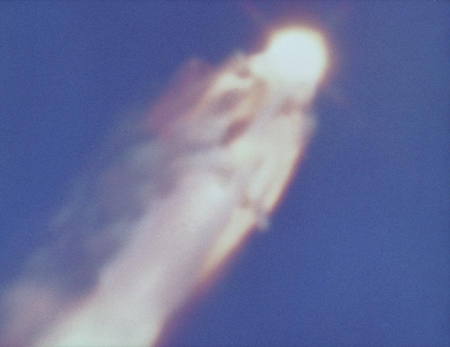 Space Ship Photograph - Space Shuttle Challenger Disaster #5 by Everett