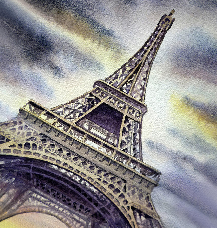 The Eiffel Tower  #5 Painting by Irina Sztukowski