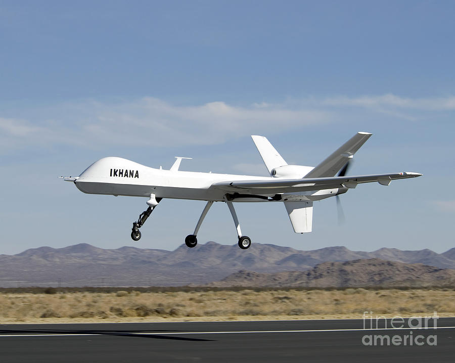 Airplane Photograph - The Ikhana Unmanned Aircraft #5 by Stocktrek Images