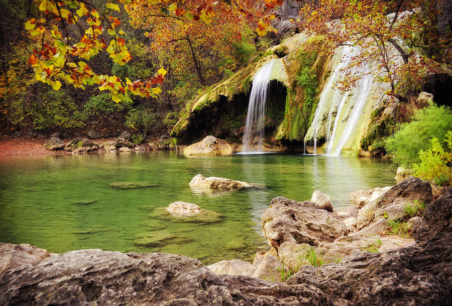 Turner Falls in Autumn #5 Photograph by Iris Greenwell