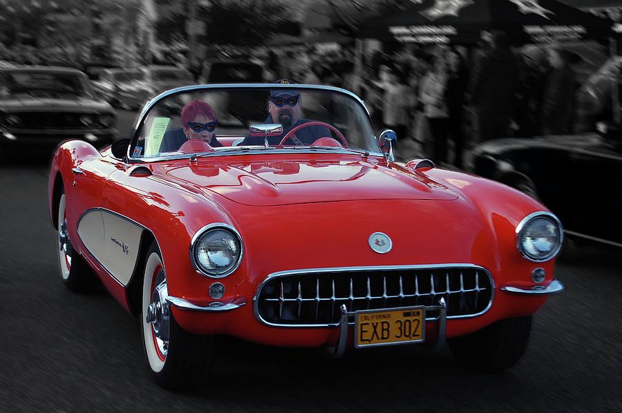 57 Fuel Injected Vette Photograph by Bill Dutting