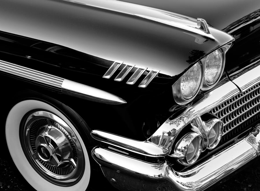 Antique Cars Photograph - 58 Chevy Impala by Tony Grider