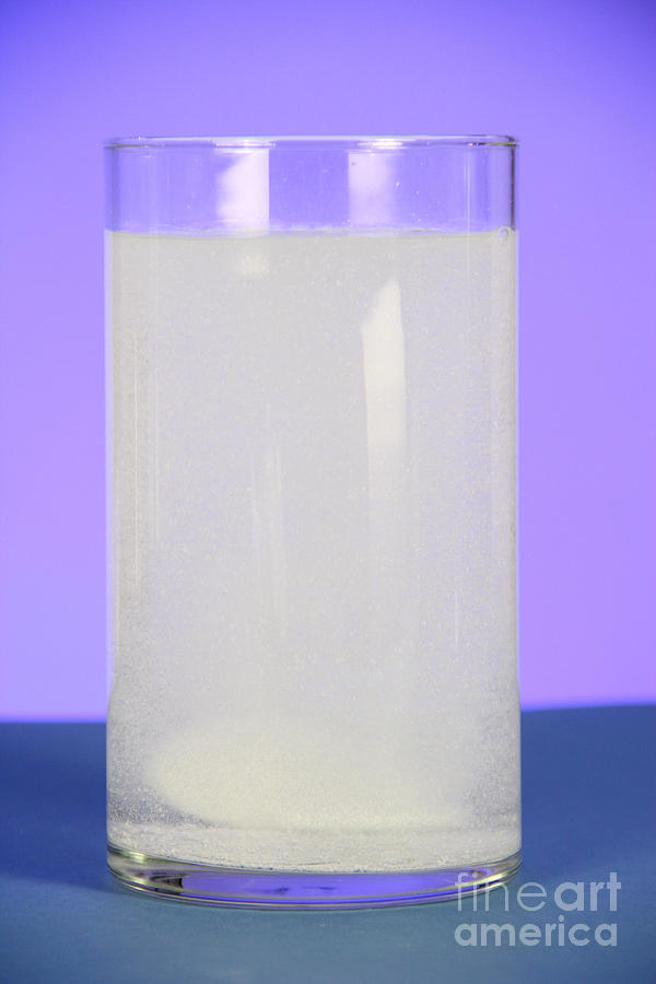 Alka-seltzer Dissolving In Water #6 Photograph by Photo Researchers, Inc.