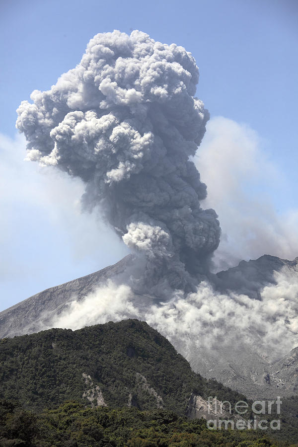 Ash Cloud Eruption From Sakurajima #6 Photograph by Richard Roscoe