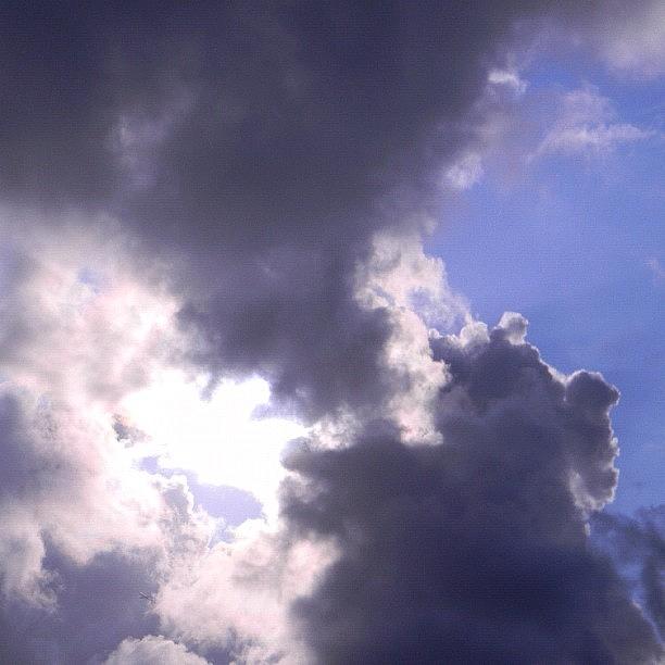 Nature Photograph - #clouds #sky #cloud #blueskys #sunshine #6 by Artist Mind