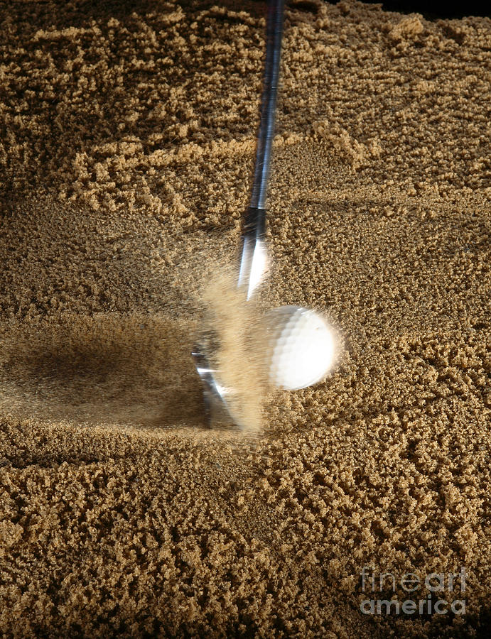 Golf Club Hitting Ball #6  by Ted Kinsman