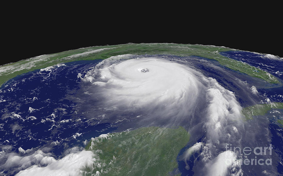 Katrina Photograph - Hurricane Katrina #6 by Science Source