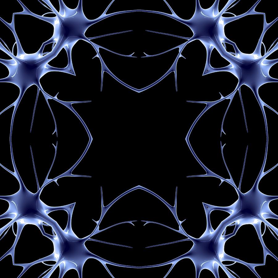 Neurons, Kaleidoscope Artwork #6 Digital Art by Pasieka
